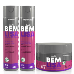 Kit-Bem-Lisa-Shampoo---Condicionador-300ml---Mascara-250g
