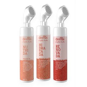 Kit-Griffus-by-Gizelly-Espuma-Renovada-180ml---Espuma-Hidratada-180ml---Espuma